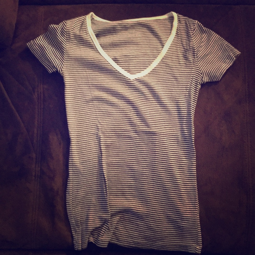 Striped Vneck